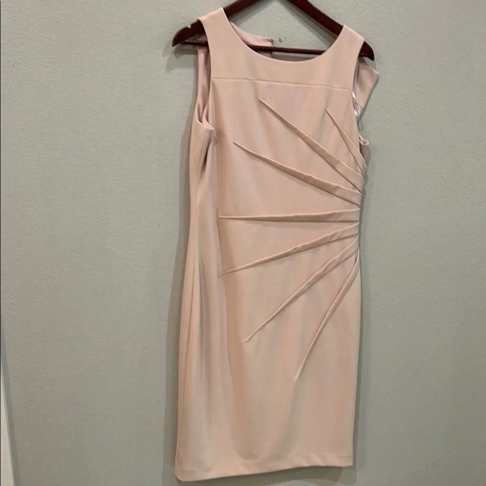 Calvin Klein Blush Pink Starburst Sheath Dress - Picture 1 of 4